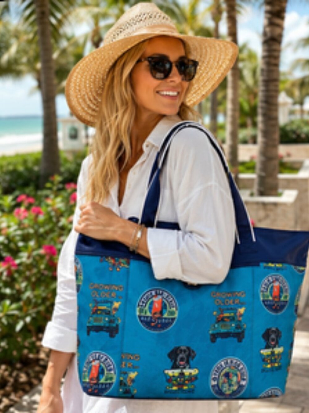 Gecko Brands Margaritaville Beach Tote